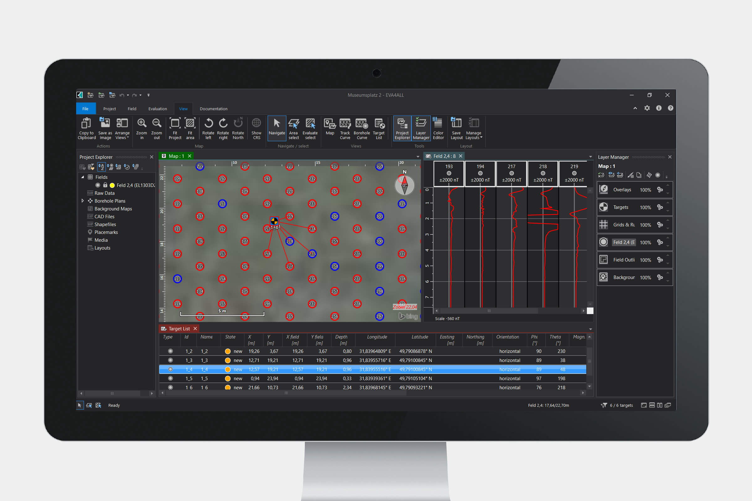 EVA4ALL® – Speedy object calculation, including from georeferenced borehole data