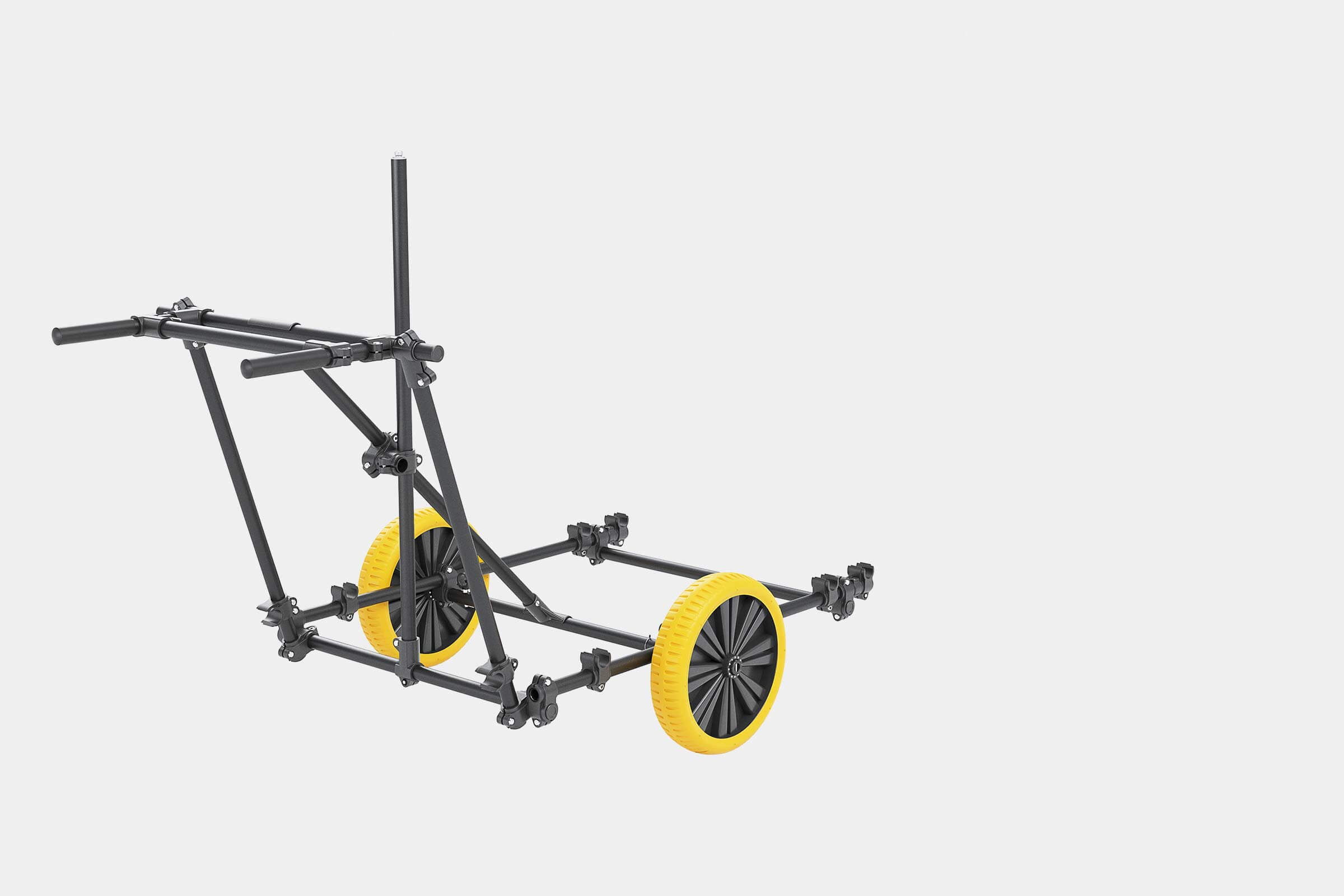 Wheeled carrier in lightweight design prepared for the VMX10 large loop metal detector with all coil size